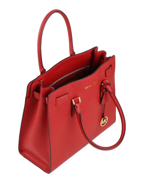 michael kors red and white purse|Michael Kors red tote bag.